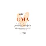 Oma kaart met naam en hart liefste oma stijlvol 3
