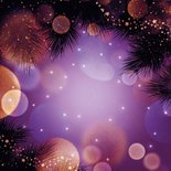 Originele nieuwjaarskaart licht vuurwerk Achterkant