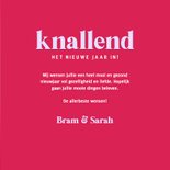 Originele nieuwjaarskaarten met kat met bril en sterren 3