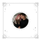 Originele save the date kaart in tattoo stijl motvlinder 2