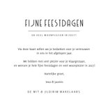 Originele zakelijke kerstkaart woonbranche met peperkoekhuis 3