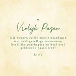 Paaskaart bloemen tulpen kleurrijk liefdevolle paasdagen 3