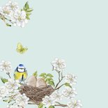 Paaskaart bloesemtakken met eitjes 2