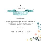 Paaskaart lente vrolijk waterverf foto vaandel ei 3
