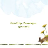 Paaskaart paashazen in de wei 3