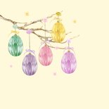 Paaskaart tak papieren ornament ei 2