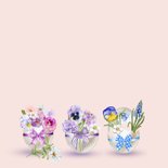 Paaskaart versierde eieren met bloemen en strikjes 2