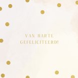 Pastel verjaardagskaart met gouden glitter confetti 2