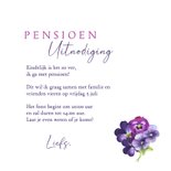 Pensioen feest viooltjes 3