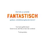 PhD gepromoveerd kaart - Gefeliciteerd met vos in waterverf 3