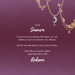 Ramadan Mubarak met biddende Hijabi vrouw 3