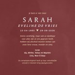 Rode waterverf rouwkaart met klaproos  3