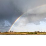 Rouwkaart aan het einde van de regenboog Achterkant