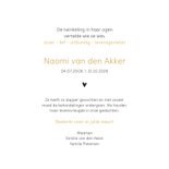 Rouwkaart bedankt Om voor altijd van te houden 3