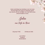Rouwkaart bloesem vlinder 3
