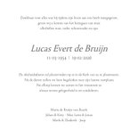 Rouwkaart boom met wegvliegende vogel 3