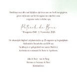 Rouwkaart botanische takken vlinder 3