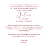 Rouwkaart calle lelie in aquarel 3