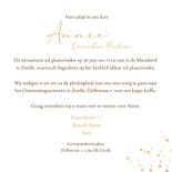 Rouwkaart droogbloemen roos eucalyptus goud stijlvol 3