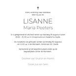 Rouwkaart foto golven stijlvol modern 3