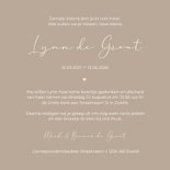 Rouwkaart gouden sterren en hartjes aanpasbaar 3