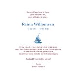 Rouwkaart hobby watersport zeilen 3