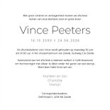 Rouwkaart jongvolwassene tiener modern foto 3