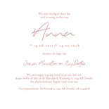 Rouwkaart kind meisje maan sterren roze 3