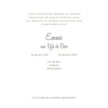 Rouwkaart klaprozen vlinder 3