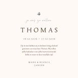 Rouwkaart met beertje en blauwe vlinder 3