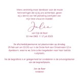 Rouwkaart met leliebloem 3