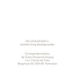 Rouwkaart met meeuw 2