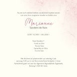 Rouwkaart met roze hortensia 3