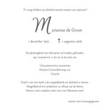 Rouwkaart - modern en stijlvol met foto 3