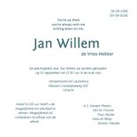 Rouwkaart - moderne rouwkaart foto 3