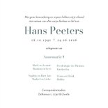 Rouwkaart orchidee neutraal klassiek foto man vrouw 3