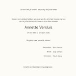 Rouwkaart purple bloem groen en eigen foto 3