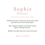 Rouwkaart roze vlinder waterverf goud stijlvol meisje 3