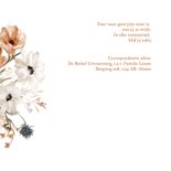 Rouwkaart stijlvolle veldbloemen in aquarel 2