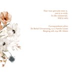 Rouwkaart stijlvolle veldbloemen in aquarel 2