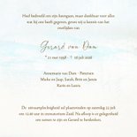 Rouwkaart strand meerpalen zicht 3