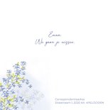 Rouwkaart vergeetmijnietjes 2