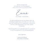 Rouwkaart vergeetmijnietjes 3