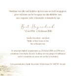 Rouwkaart vierkant strand zeezicht 3