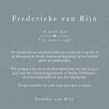 Rouwkaart vintage klassiek kanten krans 3