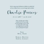 Rouwkaart vlinders waterverf blauw goud stijlvol  3