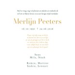 Rouwkaart vogel kolibrie waterverf goud stijlvol 3