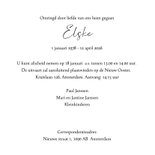 Rouwkaart - Witte bloem dauwdruppels 3