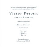 Rouwkaart zee oceaan vogels stijlvol minimalistisch 3