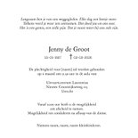 Rouwkaart - zwarte rand foto 3